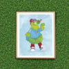 Philadelphia Mascot Phanatic Powder Blue Poster