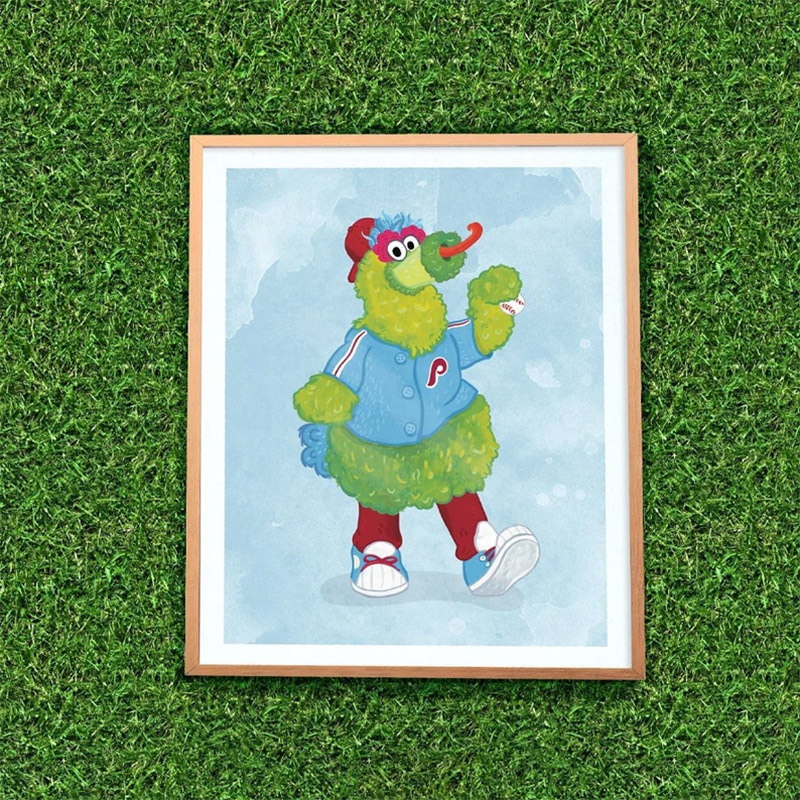 Philadelphia Mascot Phanatic Powder Blue Poster Philadelphia Mascot Phanatic Powder Blue Poster