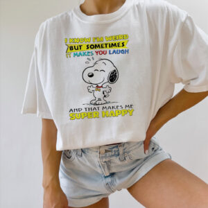 I Know I’m Weird But Sometimes It Makes You Laugh Snoopy Shirt I Know I’m Weird But Sometimes It Makes You Laugh Snoopy Shirt