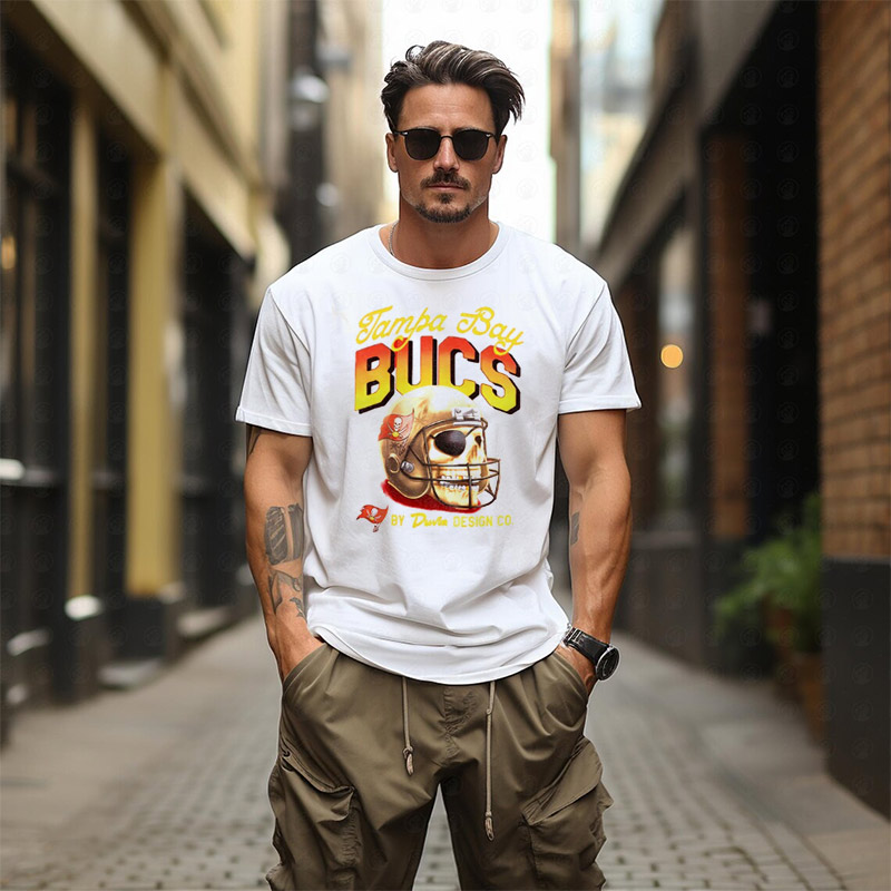 Tampa Bay Buccaneers Football 50 Seasons Of The Krewe Helmet Shirt Tampa Bay Buccaneers Football 50 Seasons Of The Krewe Helmet Shirt