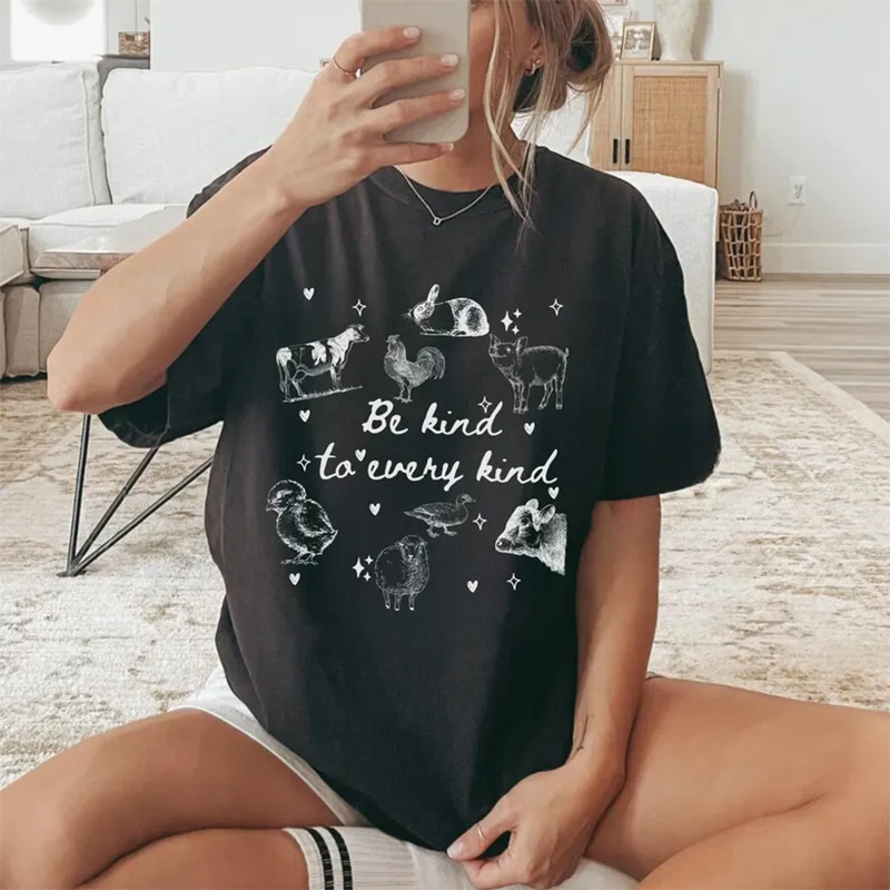 Be Kind To Every Kind Vegetarian T-shirt Be Kind To Every Kind Vegetarian T-shirt