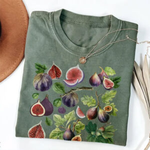 Botanical Watercolor  Vegan Daily Comfort Colors Tee Botanical Watercolor  Vegan Daily Comfort Colors Tee