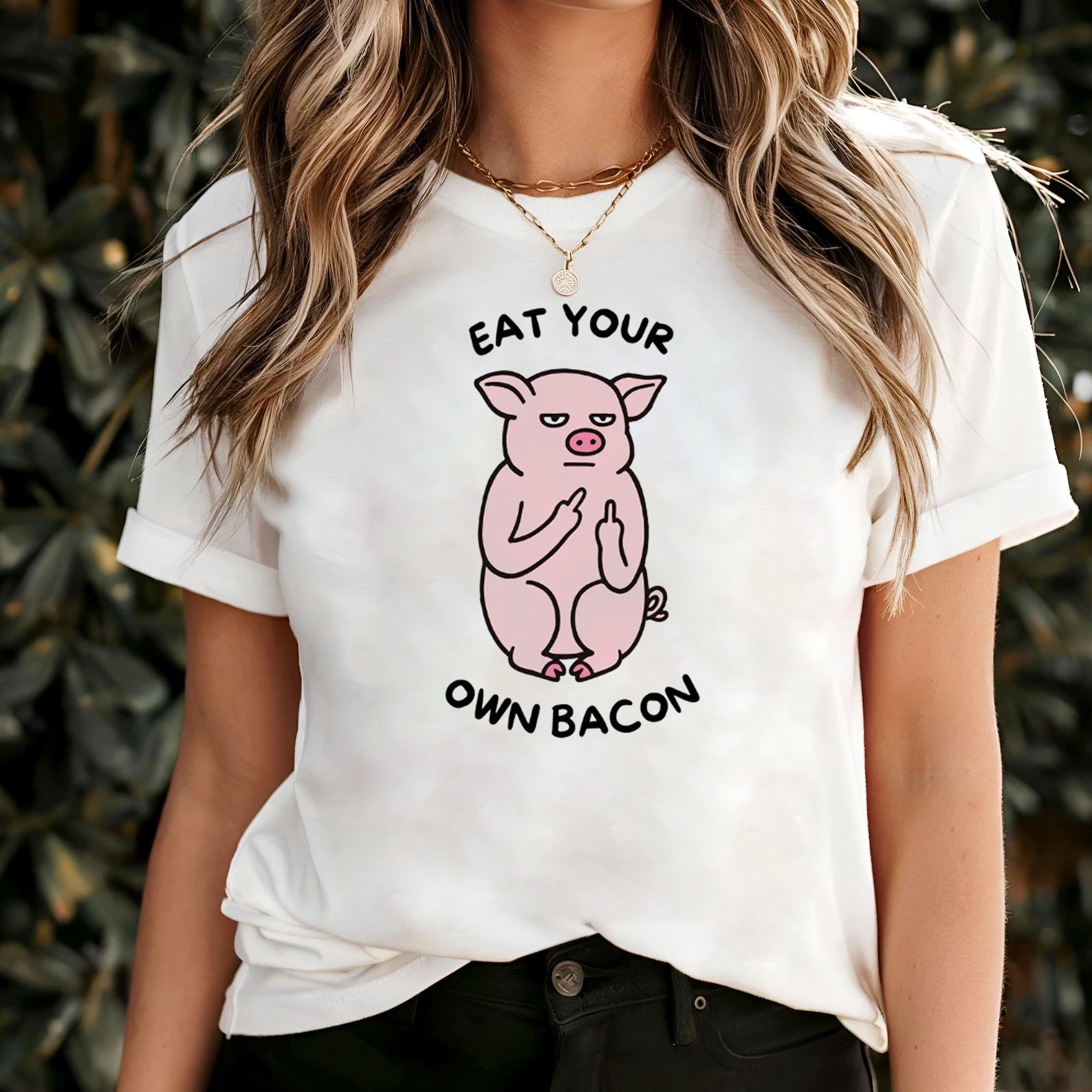 Eat Your Own Bacon Vegan Daily Shirt Eat Your Own Bacon Vegan Daily Shirt