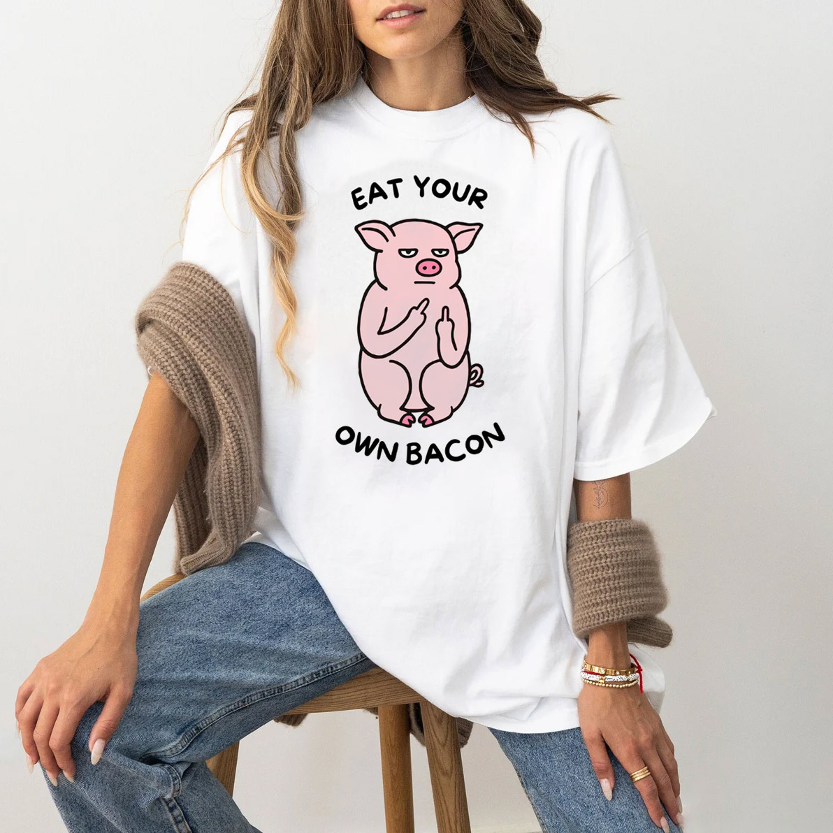 Eat Your Own Bacon Vegan Daily Shirt Eat Your Own Bacon Vegan Daily Shirt