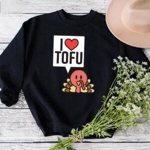 I Love Tofu, Fall Vegan Holiday Shirt I Love Tofu, Fall Vegan Holiday Shirt