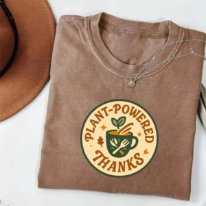 Plant Powered Vegan Thanksgiving Comfort Colors Tee