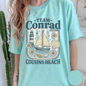 Team Conrad Cousins Beach Est 2009 Comfort Colors Tee