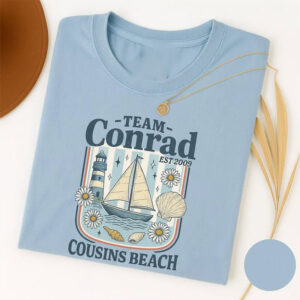 Team Conrad Cousins Beach Est 2009 Comfort Colors Tee 1