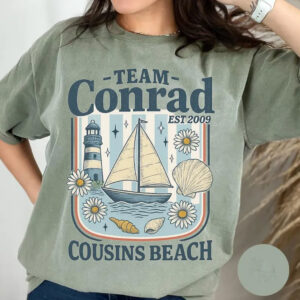 Team Conrad Cousins Beach Est 2009 Comfort Colors Tee Team Conrad Cousins Beach Est 2009 Comfort Colors Tee