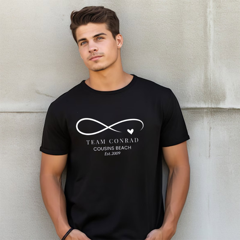 Team Conrad Infinite Cousins Beach Est. 2009 Shirt Team Conrad Infinite Cousins Beach Est. 2009 Shirt