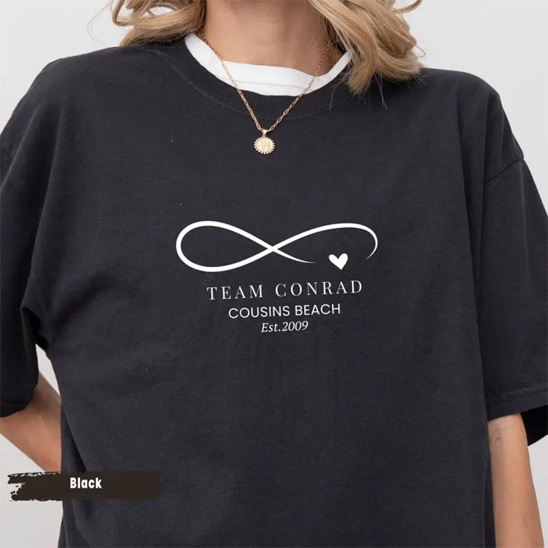 Team Conrad Infinite Cousins Beach Est. 2009 Shirt Team Conrad Infinite Cousins Beach Est. 2009 Shirt