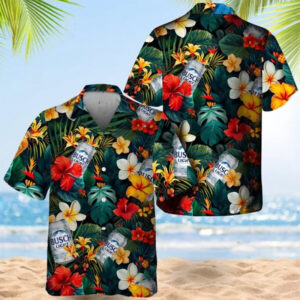 Busch Light Tropical Summer Flower Hawaiian Shirt Busch Light Tropical Summer Flower Hawaiian Shirt