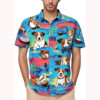 Funny Dog Tropical Floral Summer Hawaiian Shirt