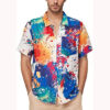 Tropical Floral Summer Color Party Hawaiian Shirt