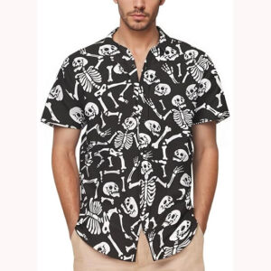 Tropical Floral Summer Funny Skeleton Party Hawaiian Shirt Tropical Floral Summer Funny Skeleton Party Hawaiian Shirt