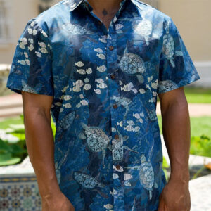 Vivid Marine Life Motifs Tropical Summer Hawaiian Shirt Vivid Marine Life Motifs Tropical Summer Hawaiian Shirt