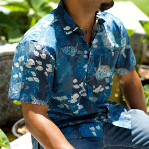 Vivid Marine Life Motifs Tropical Summer Hawaiian Shirt Vivid Marine Life Motifs Tropical Summer Hawaiian Shirt