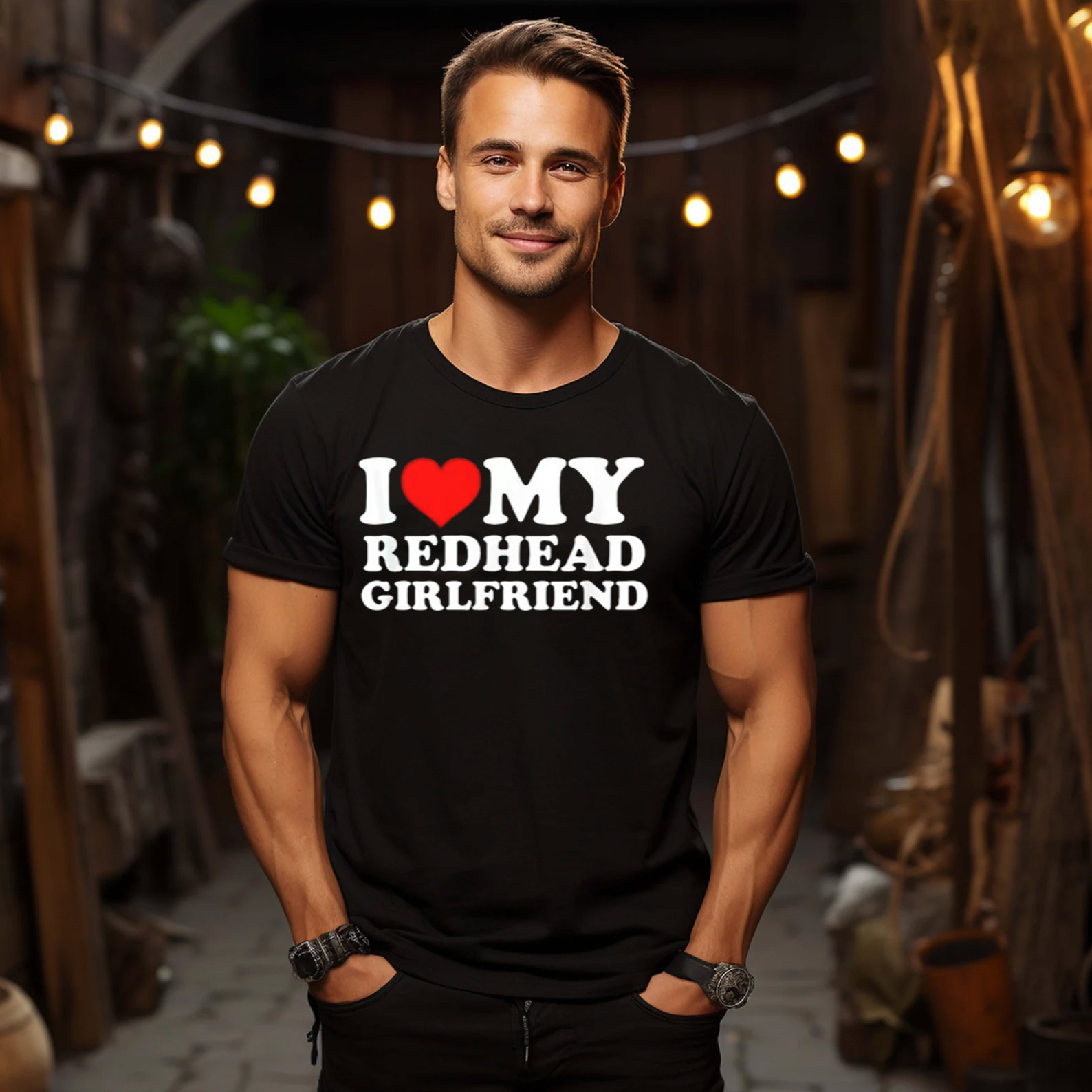 I Love My Redhead Girlfriend T-Shirt I Love My Redhead Girlfriend T-Shirt