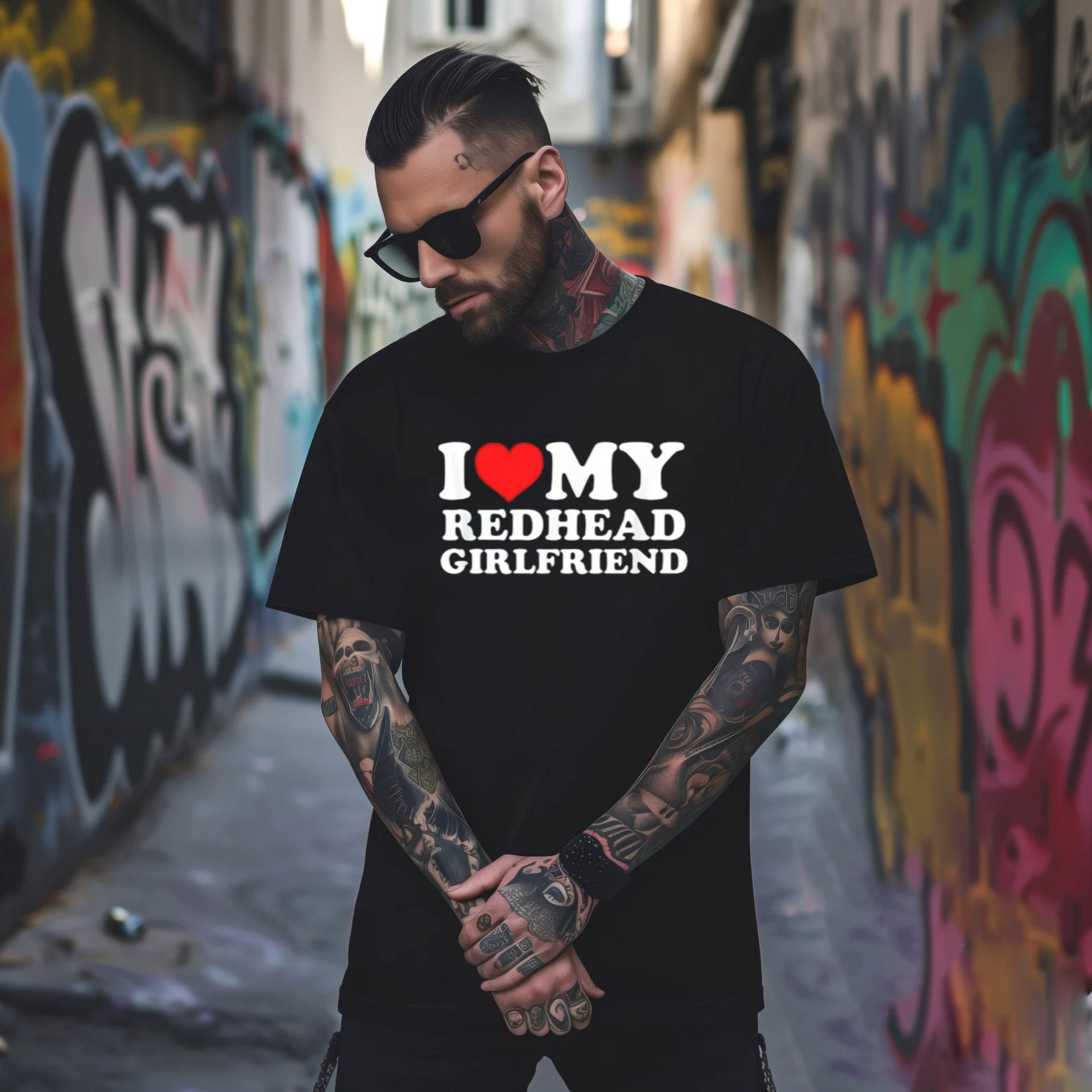 I Love My Redhead Girlfriend T-Shirt I Love My Redhead Girlfriend T-Shirt