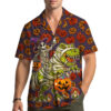 Spooky T-Rex Halloween Party Hawaiian Shirt