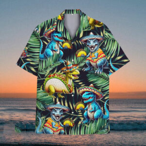 Taco Dinosaur Summer Beach Hawaiian Shirt Taco Dinosaur Summer Beach Hawaiian Shirt