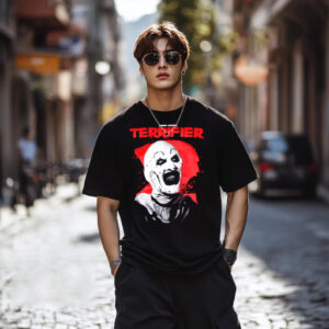 Terrifier 2 Art The Clown Smile Rhea Ripley Shirt 1