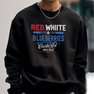 Premium Red White Blueberries Charlie Kirk 1993 2025 Shirt