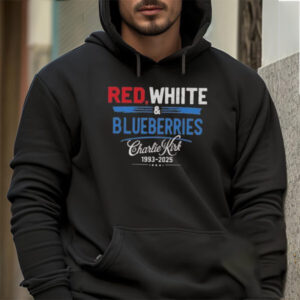 Premium Red White Blueberries Charlie Kirk 1993 2025 Shirt 2