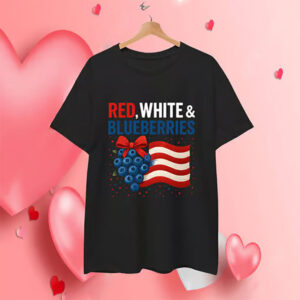 Red White And Blueberries Hiking Lover Shirt 2