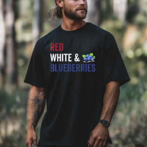 Red white and blueberries patriot T shirt 2