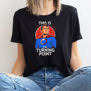 Charlie Kirk Superhero this is the turning point shirt 1