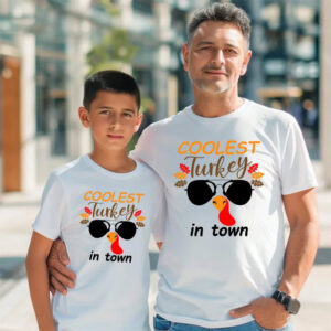 Coolest Turkey In Town Thanksgiving Fall Autumn Tee Coolest Turkey In Town Thanksgiving Fall Autumn Tee