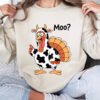 Funny Thanksgiving Turkey Moo Comfort Colors Tee