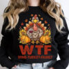Funny Thanksgiving WTF Wine Turkey Family Shirt