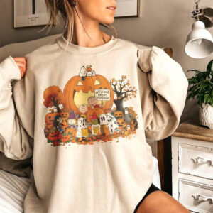 Peanuts Halloween Charlie Brown Cute Comfort Colors Tee 2