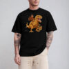 Skeleton Turkey Riding T-Rex Thanksgiving Shirt