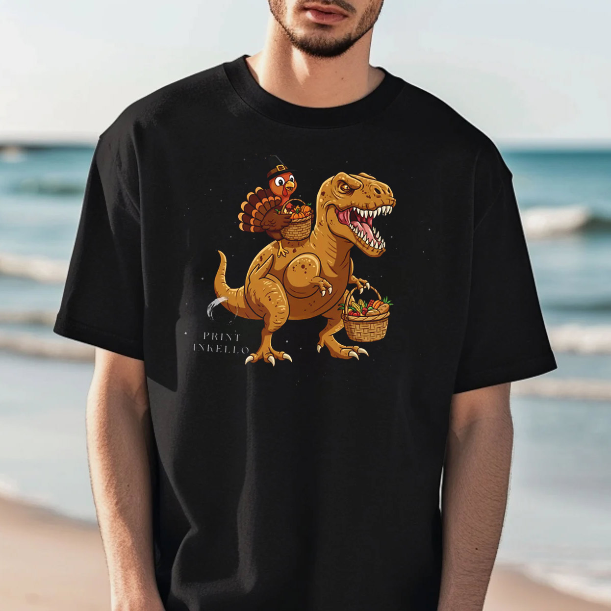 Skeleton Turkey Riding T-Rex Thanksgiving Shirt Skeleton Turkey Riding T-Rex Thanksgiving Shirt