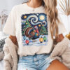Turkey Christmas Van Gogh Starry Night Shirt