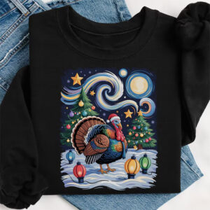 Turkey Christmas Van Gogh Starry Night Shirt Turkey Christmas Van Gogh Starry Night Shirt