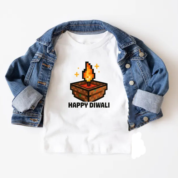 Block Style Festival Of Lights Diwali Shirt Block Style Festival Of Lights Diwali Shirt