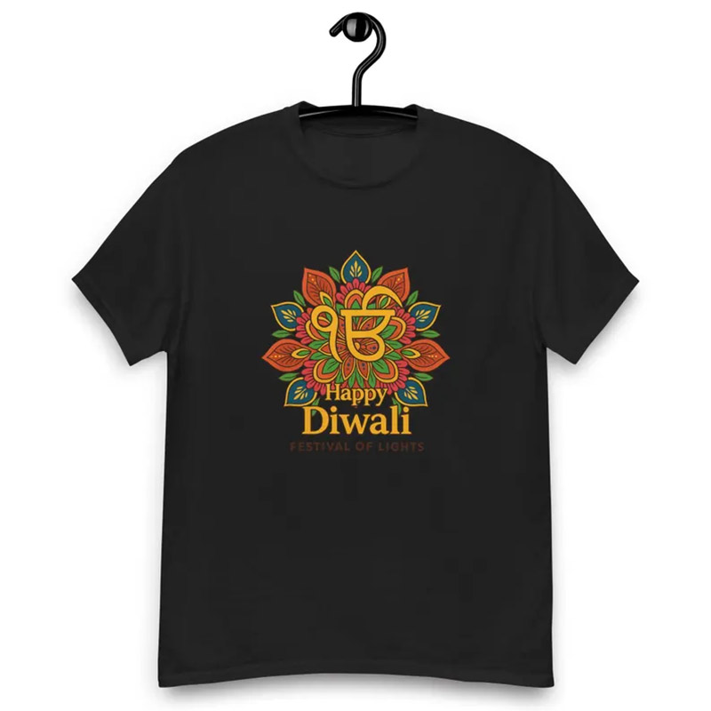 Ek Onkar Sikh Festival Of Lights Happy Diwali Tee Ek Onkar Sikh Festival Of Lights Happy Diwali Tee