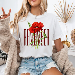 Remembrance Day Poppy, Tribute To Fallen Heroes Comfort Colors T-shirt