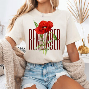 remembrance day poppy, Tribute to Fallen Heroes Comfort Colors T shirt 3