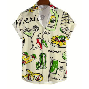 Mexican Party Supplie National Nachos Day Hawaiian Shirt