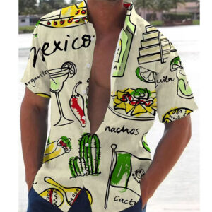Mexican Party Supplie National Nachos Day Hawaiian Shirt 1