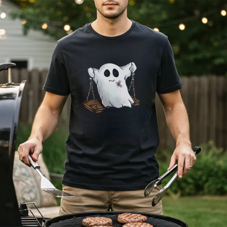 A Ghost On A Swing Halloween Funny Shirt A Ghost On A Swing Halloween Funny Shirt