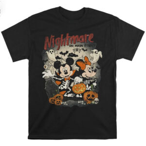 Mickey Minnie Halloween Nightmare On Main Street T shirt 1