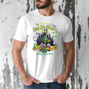 Mickey's Not So Scary 2025 Skeleton Pumpkin Shirt 2