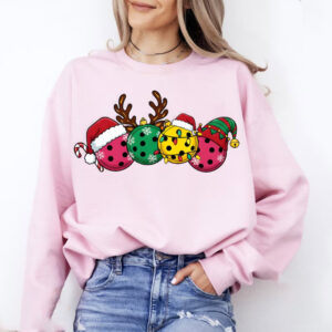 Christmas Pickleball Player Comfort Colors Tee 2