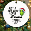 Custom Just A Boy Who Loves Pickles Ornament